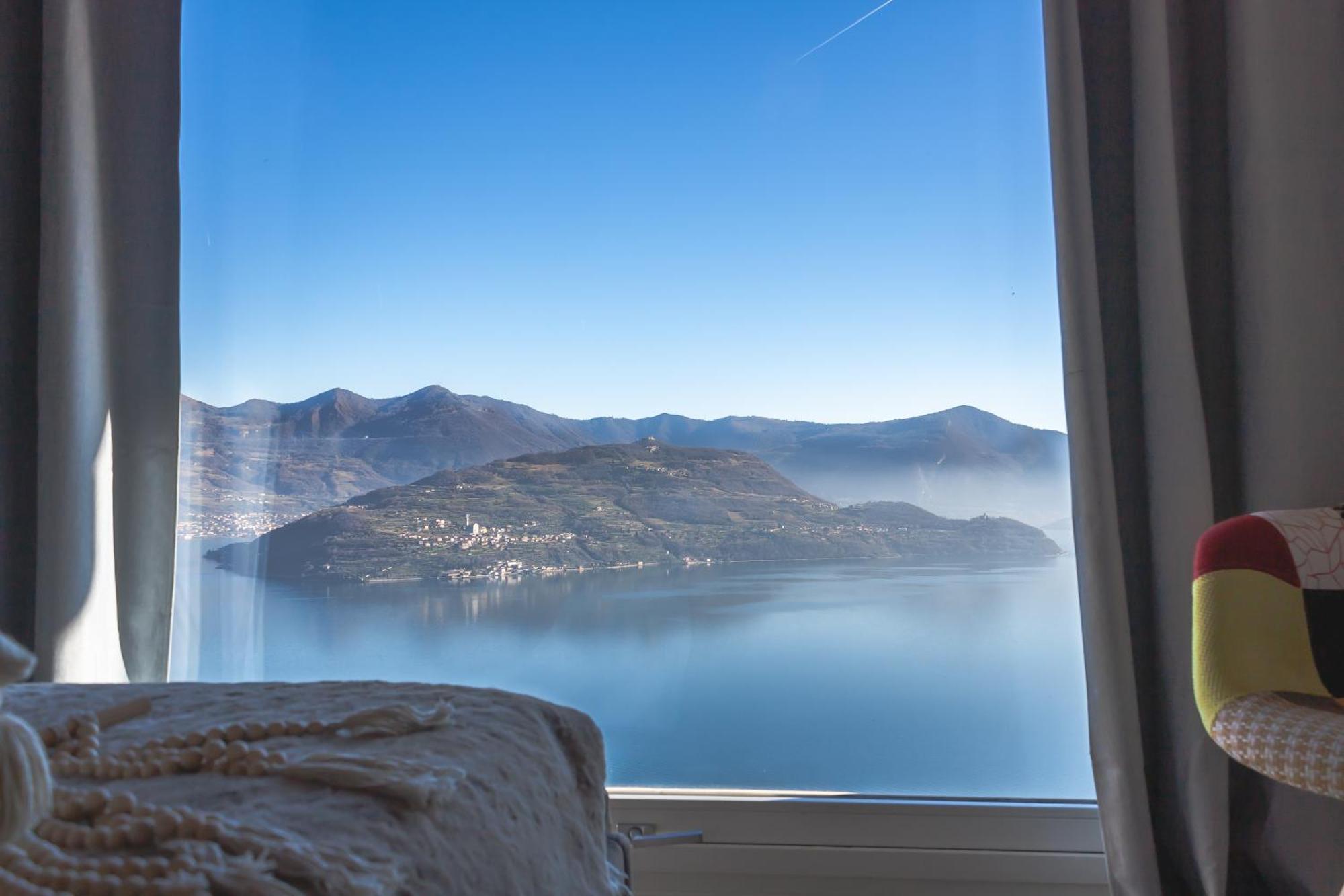 Mia Isola With Lake View, Garden And Swimming Pool Parzanica Esterno foto